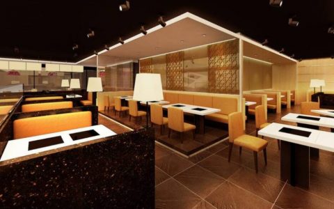 现代型中餐厅装修风格效果图 2