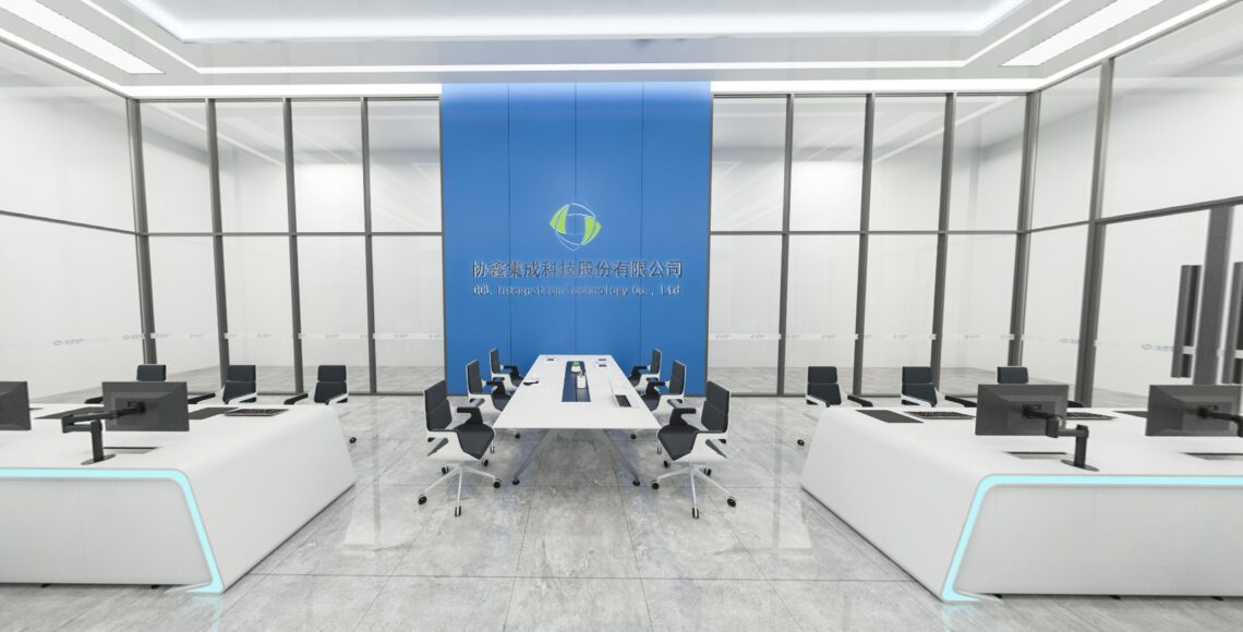 合肥协鑫集成科技-办公室装修效果图 合肥协鑫集成科技-办公室装修效果图